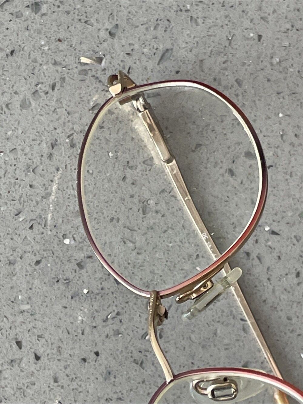 Easyclip Eyeglasses Frames ONLY Brown Full Rim 52-17-135 30 Gold - Picture 15 of 15